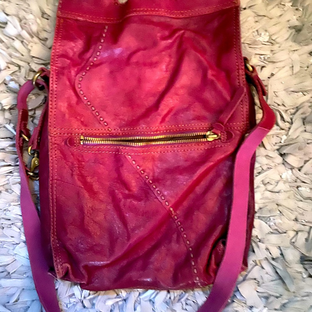 Bohemian Style Italian Leather Crossbody